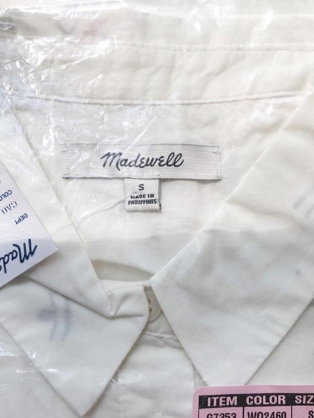 Madewell Oversized Ex-Boyfriend Shirt in Making Faces - Picture 7 of 9